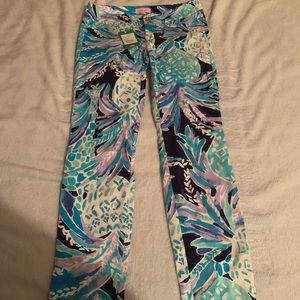 Lilly Pulitzer kelly skinny ankle pant sz 00